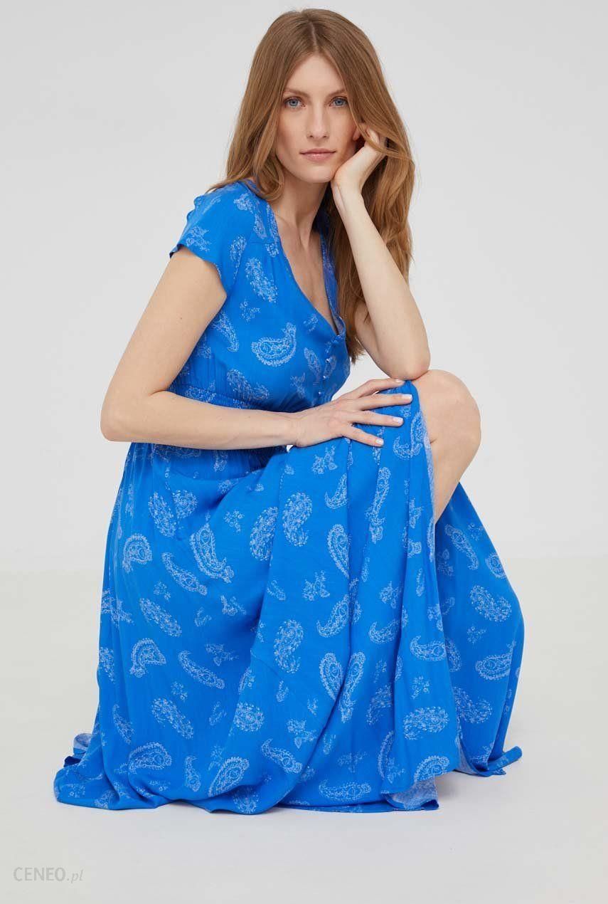 Answear Lab sukienka maxi rozkloszowana