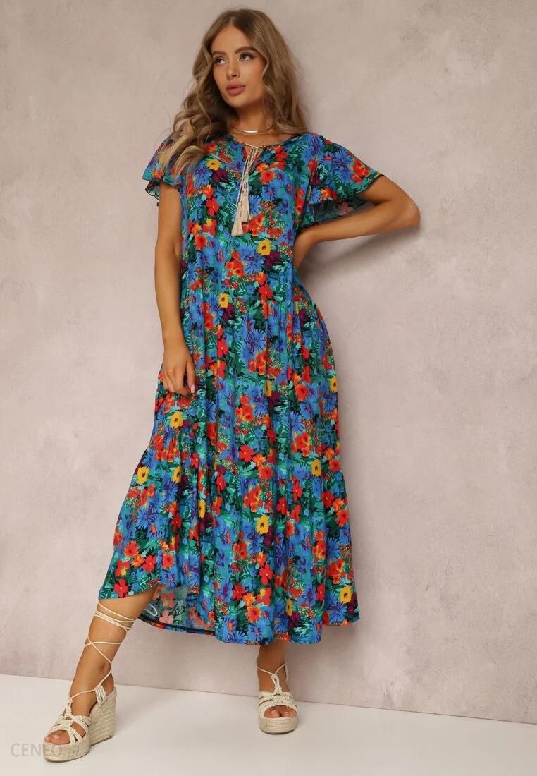 Niebieska Sukienka Delousa