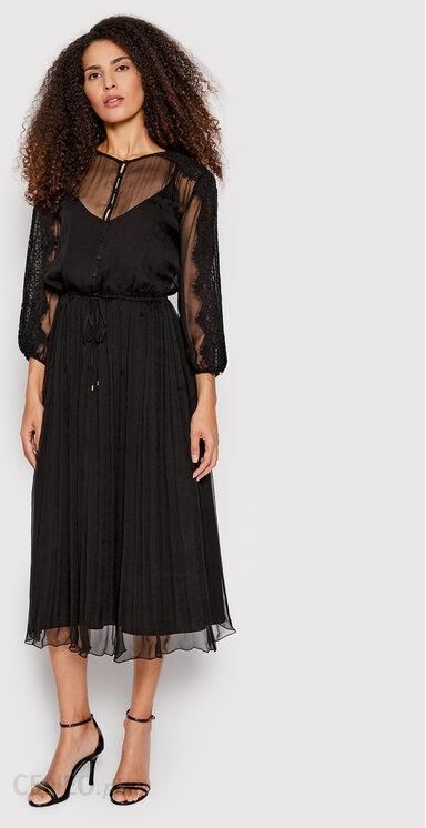 Nissa Sukienka koktajlowa RC13120 Czarny Regular Fit