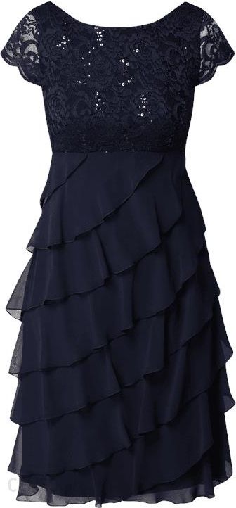 Sukienka koktajlowa z aplikacjami z cekinami