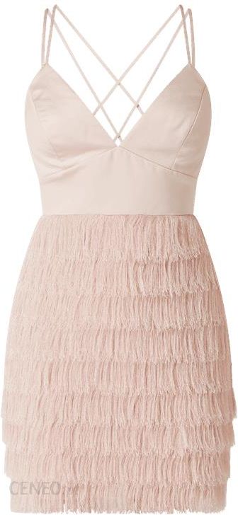 Sukienka koktajlowa z frędzlami