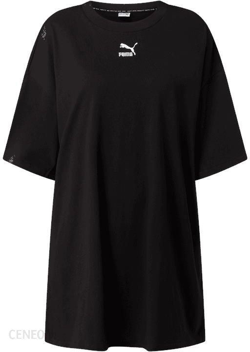 Sukienka koszulowa z nadrukiem z logo