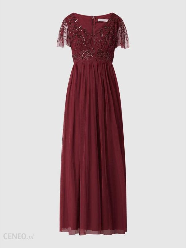 Sukienka wieczorowa z siateczki z cekinami