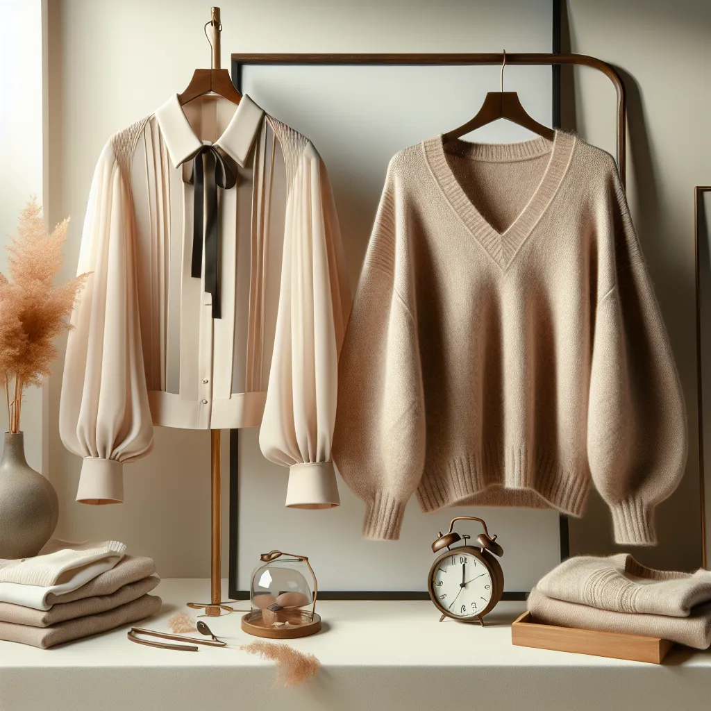 Jak stworzyć stylizację z bluzką damską elegancką i swetrem oversize